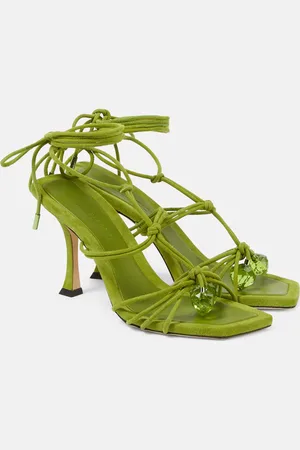 Jimmy Choo Verzierte Sandalen Jemma 90 aus Veloursleder