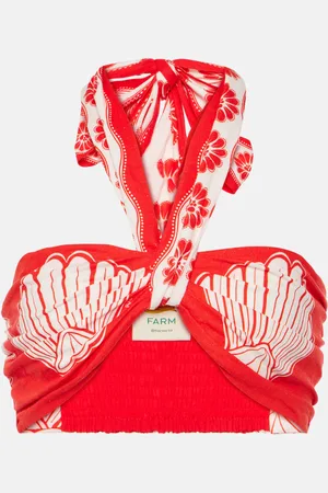 Farm Rio Bralette Red Ainika Shell