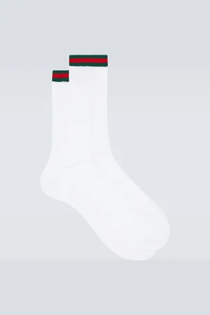 Gucci Socken Web Stripe aus einem Baumwollgemisch