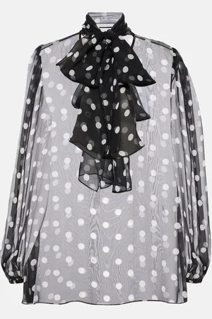 Dolce & Gabbana Schluppenbluse aus Seidenchiffon