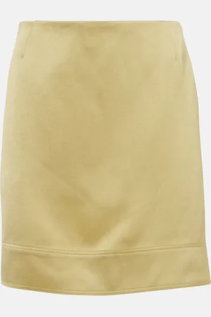 Totême High-Rise-Minirock aus Satin
