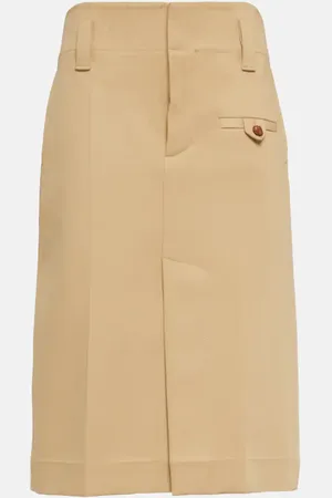 Bottega Veneta Bleistiftrock aus Baumwoll-Canvas