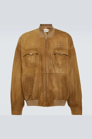 Miu Miu Bomberjacke aus Veloursleder