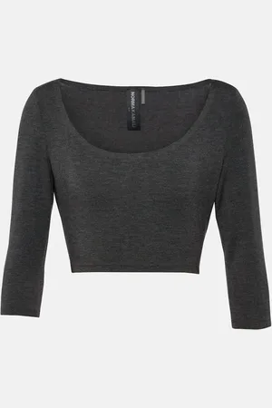 Norma Kamali Cropped-Top aus Jersey