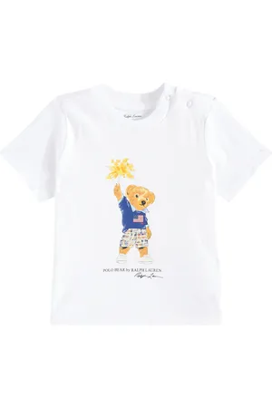 Ralph Lauren Baby T-Shirt Polo Bear aus Baumwoll-Jersey