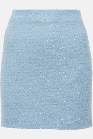 Alessandra Rich Minirock aus Tweed mit Pailletten