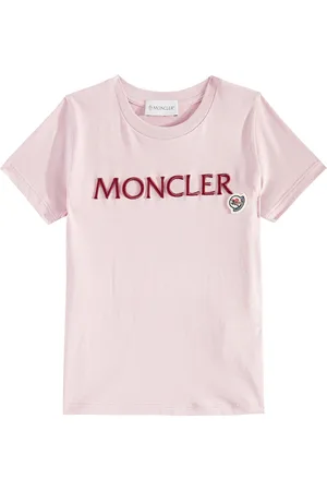 Moncler Besticktes T-Shirt aus Baumwoll-Jersey