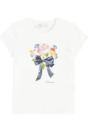 MONNALISA Bedrucktes T-Shirt aus einem Baumwollgemisch