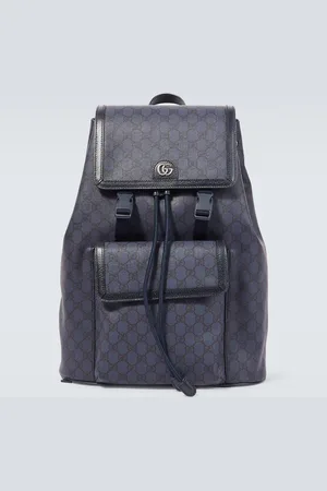 Gucci Rucksack GG Supreme aus Canvas und Leder