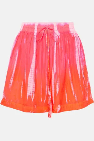 ANNA KOSTUROVA Bedruckte Shorts aus Seide