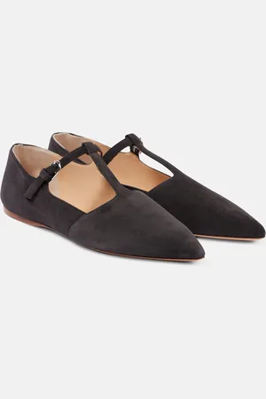 GABRIELA HEARST Mary-Jane-Ballerinas Lola aus Veloursleder