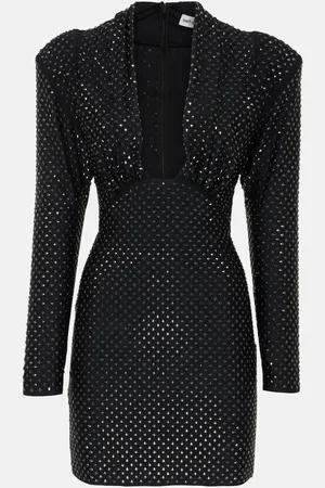 Self-Portrait Verziertes Minikleid aus Jersey