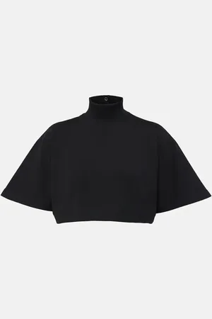 Alaïa Alaïa Cropped-Top aus Baumwoll-Jersey