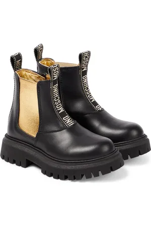 Moschino Chelsea Boots aus Leder