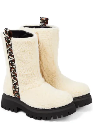 Moschino Stiefel aus Teddyfleece