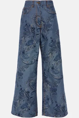 Etro Wide-Leg Jeans aus Jacquard