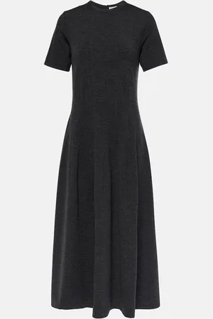 Brunello Cucinelli Midikleid aus Wolle und Kaschmir