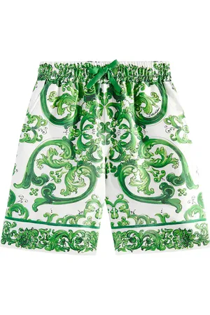 Dolce & Gabbana Bermuda-Shorts Majolica aus Seide