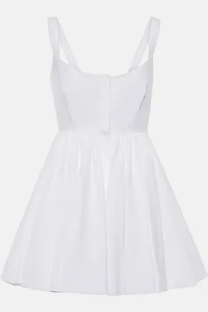 Alaïa Alaïa Minikleid aus Baumwollpopeline