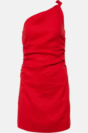 FAITHFULL THE BRAND One-Shoulder-Minikleid Marga aus Leinen
