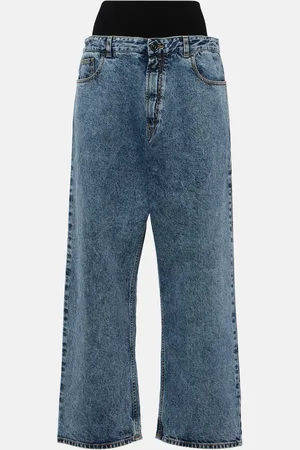 Alaïa Alaïa Straight Jeans Knit Band