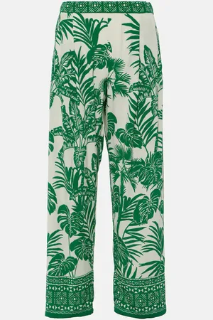 Velvet Gerade High-Rise-Hose Iris