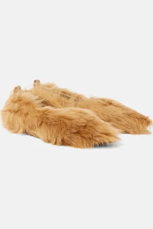 The Attico Ballerinas Eva aus Shearling