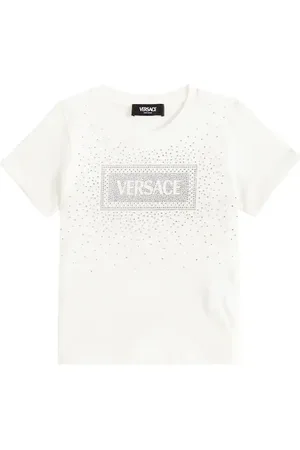VERSACE Verziertes T-Shirt aus Baumwoll-Jersey