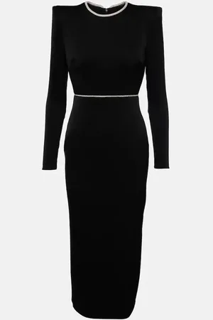 ALEX PERRY Verziertes Midikleid aus Satin