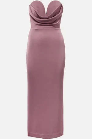 ALEX PERRY Midikleid aus Satin