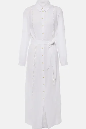 Heidi Klein Hemdblusenkleid Antibes Beach aus Baumwolle