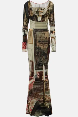 Vivienne Westwood Bedrucktes Maxikleid Saloon