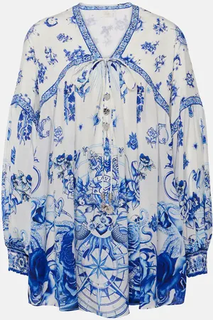 Camilla Bedruckte Bluse aus Seide