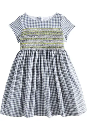 BONPOINT Besticktes Kleid Duchesse aus Baumwolle