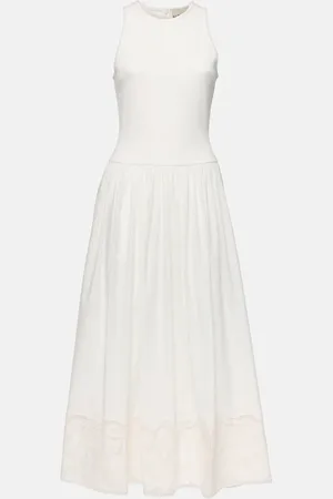 ALÉMAIS Alémais Midikleid Pegasus aus Baumwollpopeline