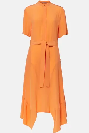 Stella McCartney Midikleid Iconic aus Crêpe de Chine aus Seide