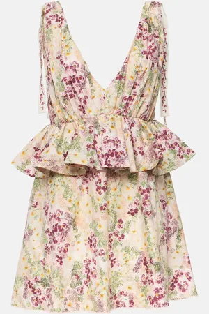 Agua by Agua Bendita Minikleid Infinito Florecer aus Baumwolle