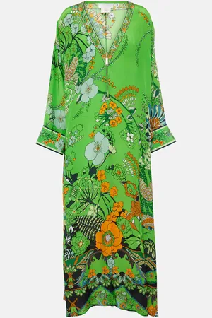 Camilla Bedruckter Kaftan aus Seide
