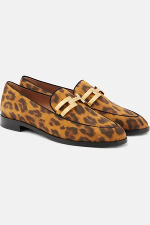 Aquazzura Bedruckte Loafers Brandi aus Leder
