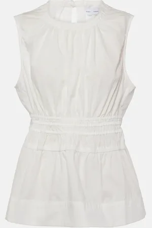 Proenza Schouler White Label Top Birdie aus Baumwollpopeline