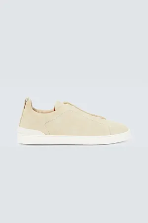 Ermenegildo Zegna Sneakers Triple Stitch aus Veloursleder