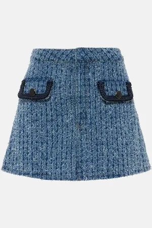 Self-Portrait Minirock aus Denim