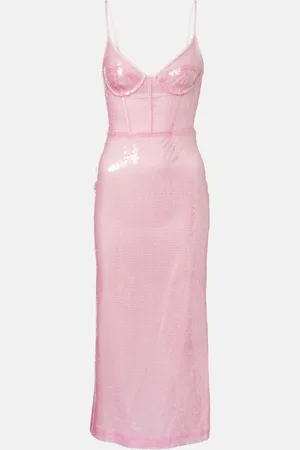 DAVID KOMA Midikleid mit Pailletten