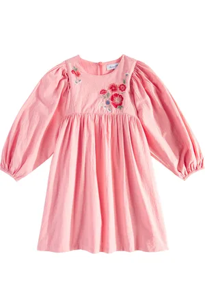 Tartine Et Chocolat Besticktes Kleid aus Baumwolle