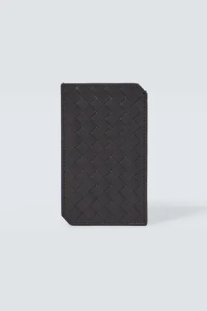 Bottega Veneta Kartenetui Intrecciato Small aus Leder