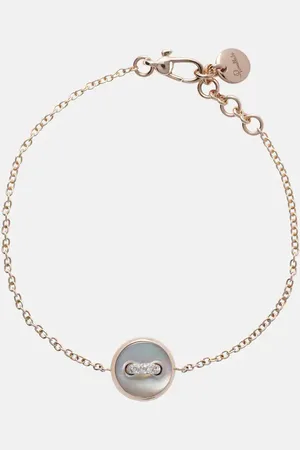 Pomellato Armband Pom Pom Dot aus 18kt Roségold mit Perlmutt und Diamanten