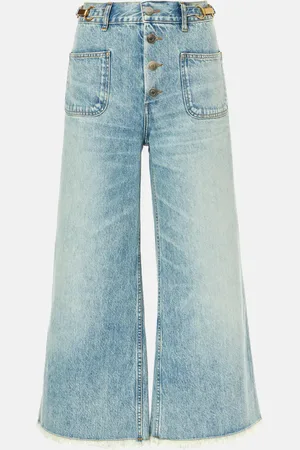 Stella McCartney High-Rise Cropped Flared Jeans