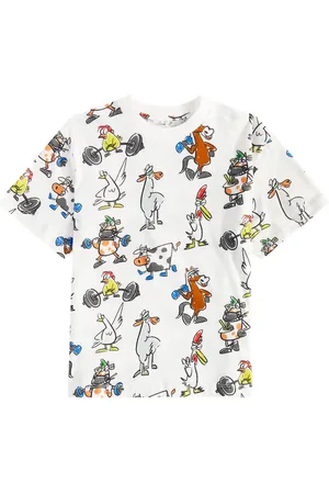 Stella McCartney T-Shirt Doodle aus Baumwoll-Jersey