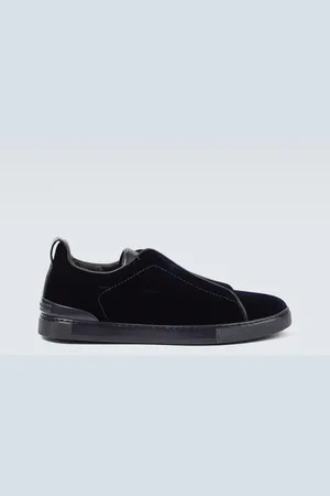 Ermenegildo Zegna Sneakers Triple Stitch aus Samt