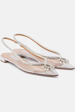 Aquazzura Verzierte Slingback-Ballerinas Seduction